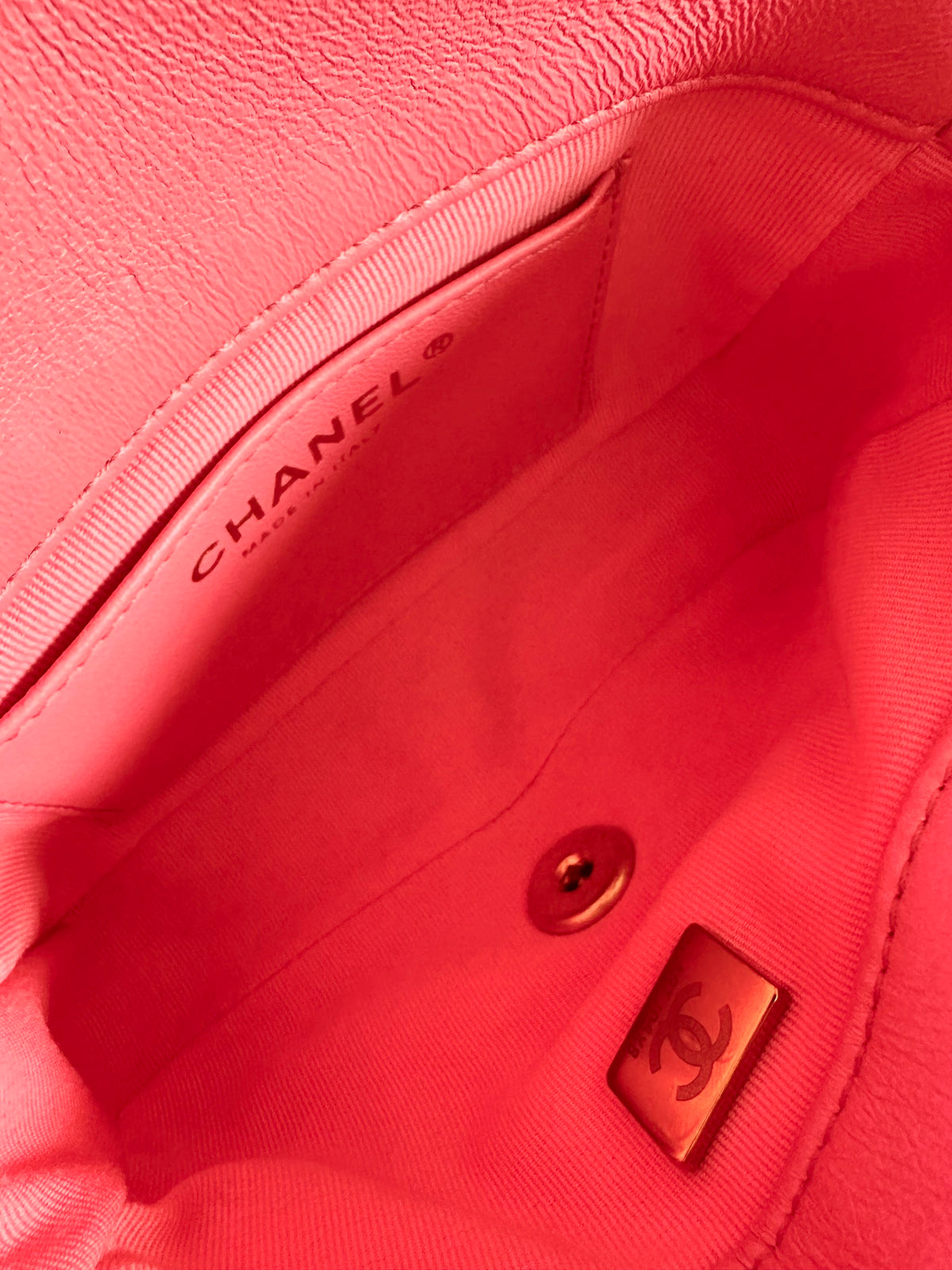 Chanel pink shoulder bag