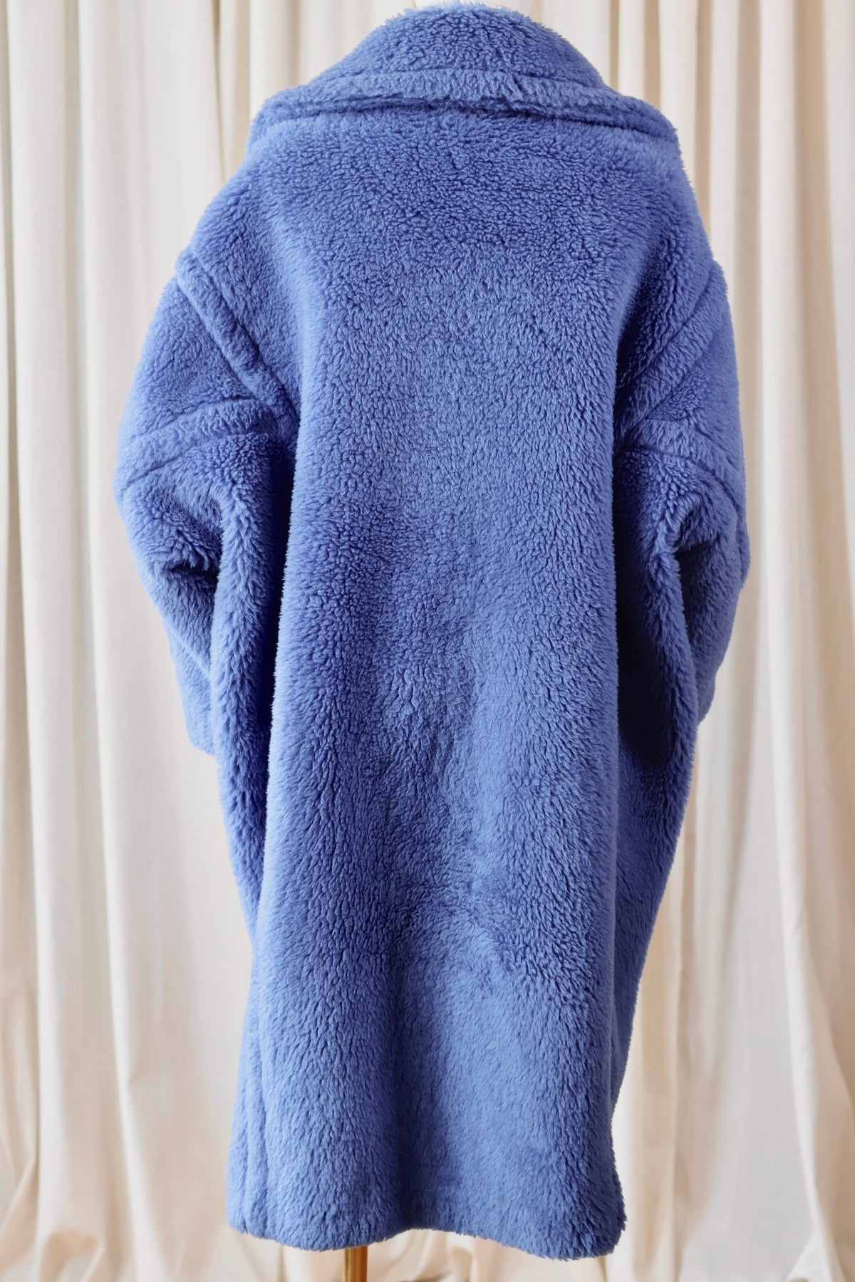 Max Mara Teddy Blue Wool Coat