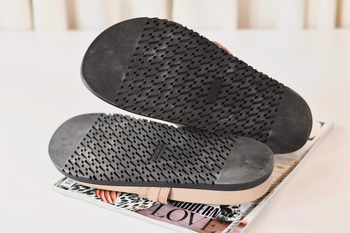 Hermes Empire Sandals Beige Sable