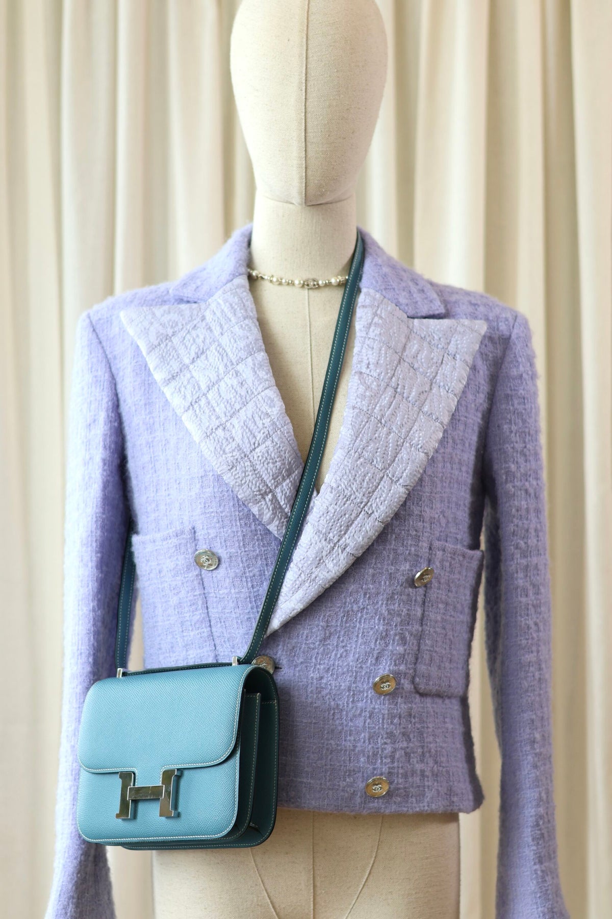 Hermes Constance 18 New Blue Jean