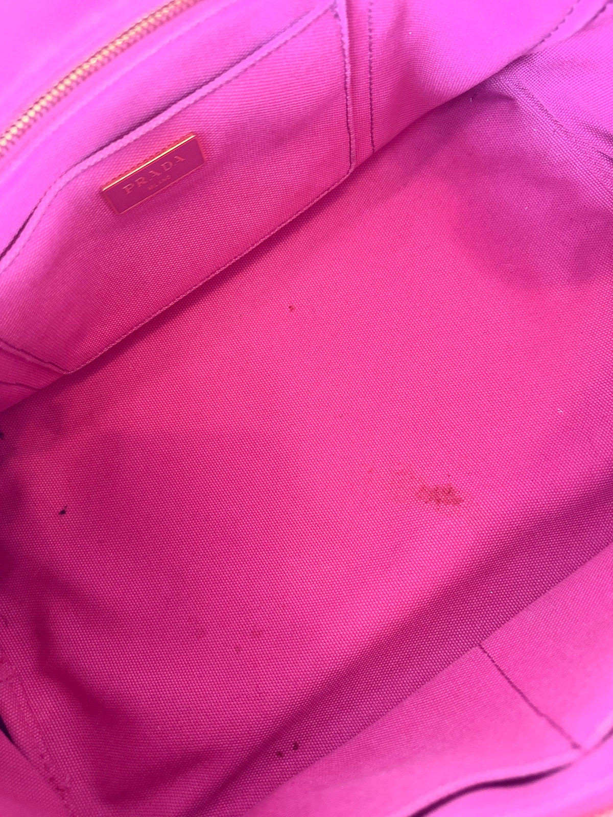Prada pink tote bag