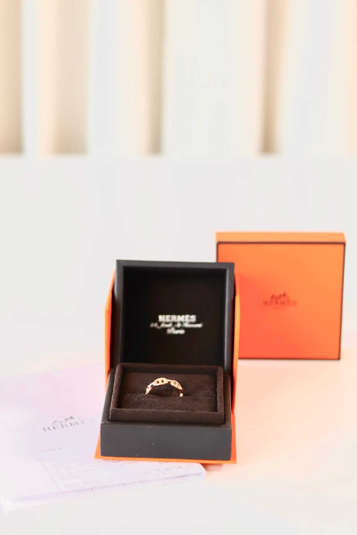 Hermes Chaine d'ancre Enchainee ring small