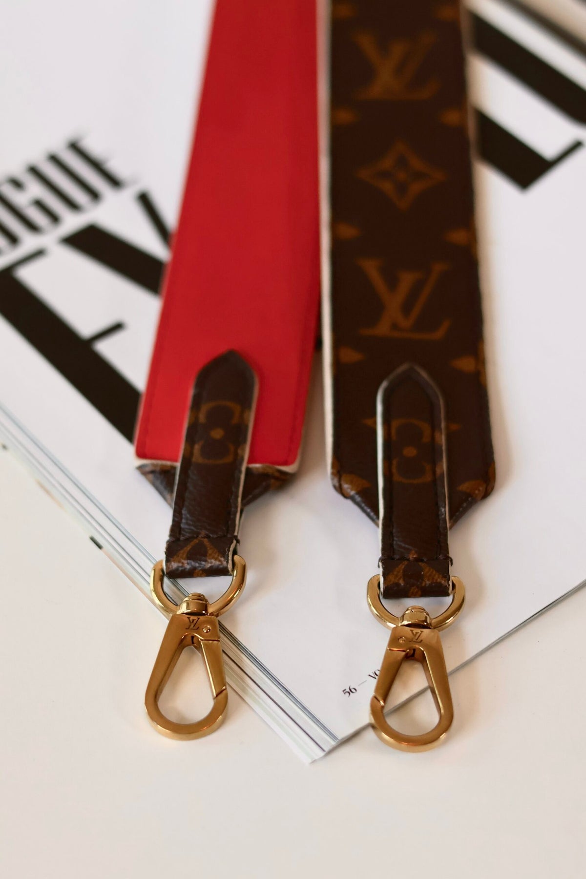 Louis Vuitton reversible monogram strap