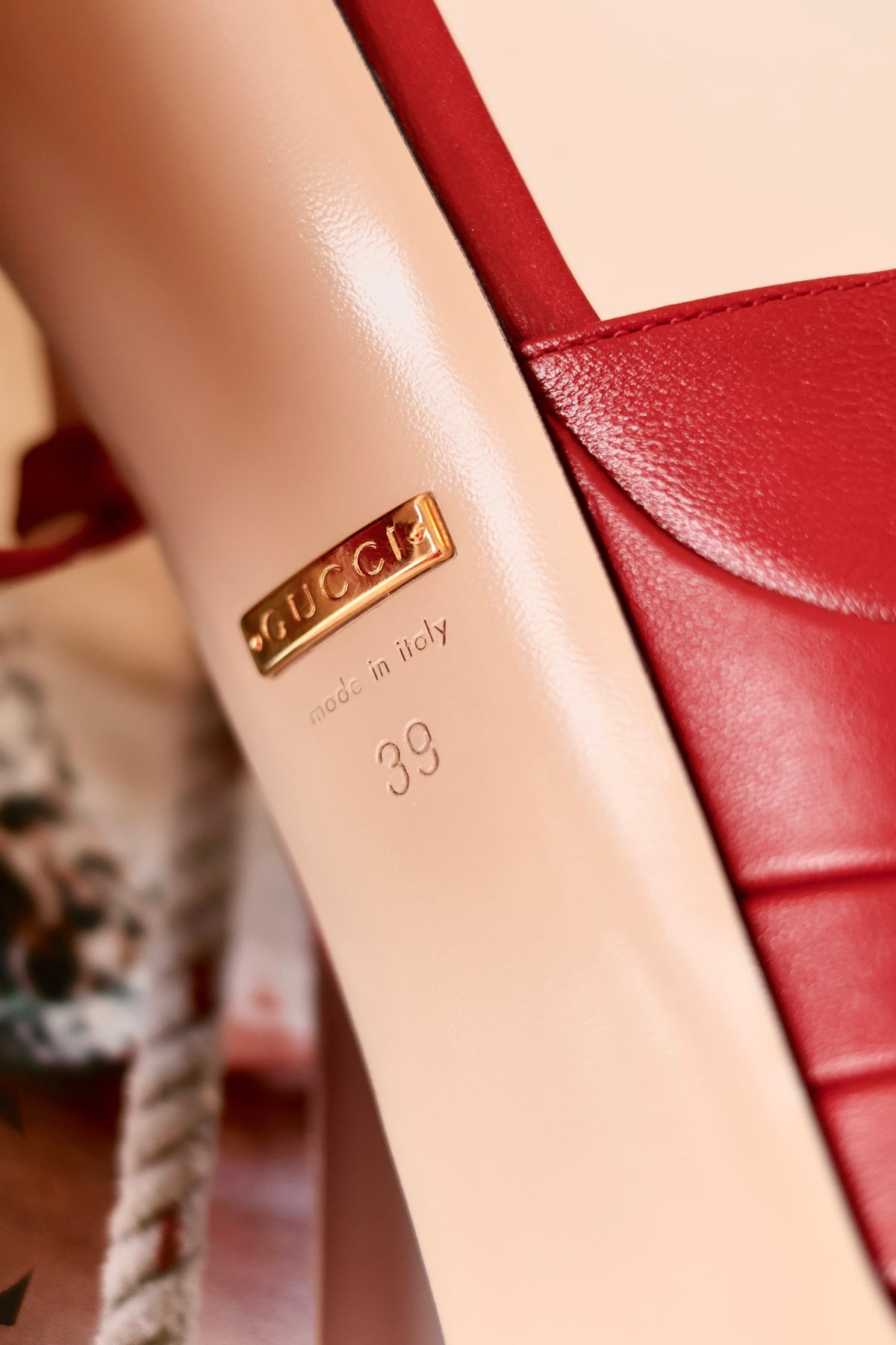 Gucci Platform Heels Red