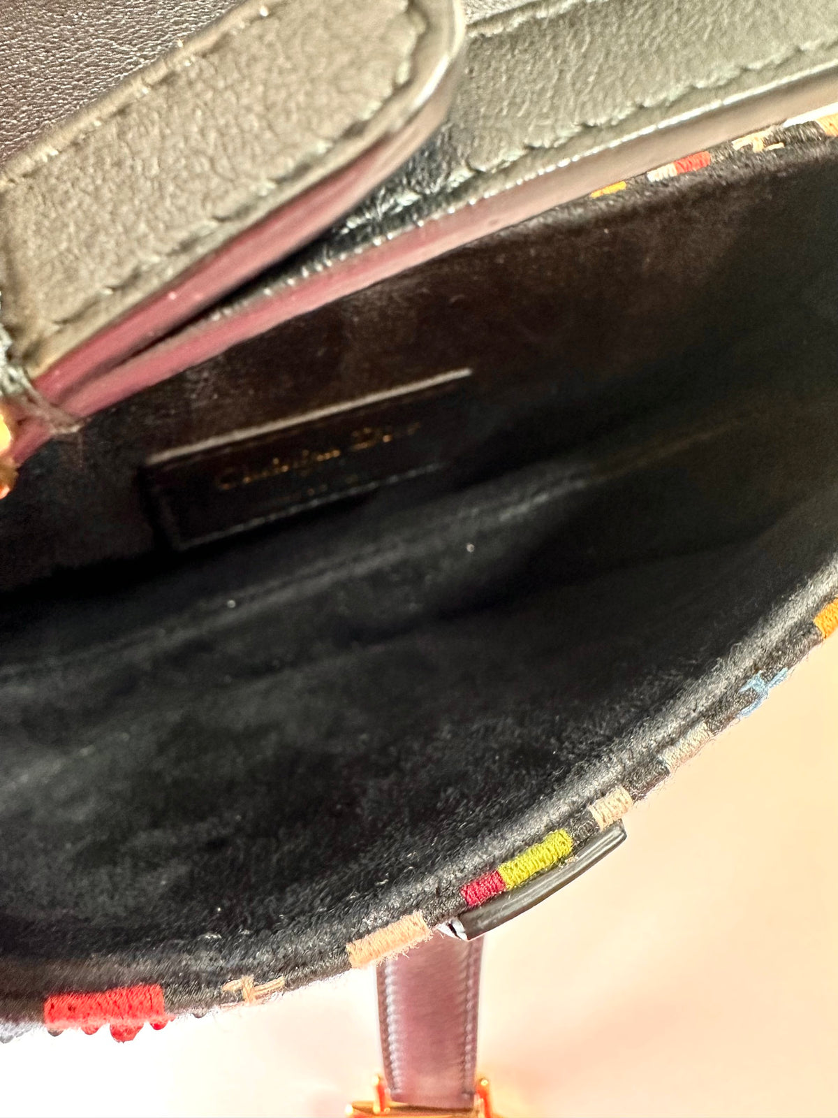 Dior mini saddle bag