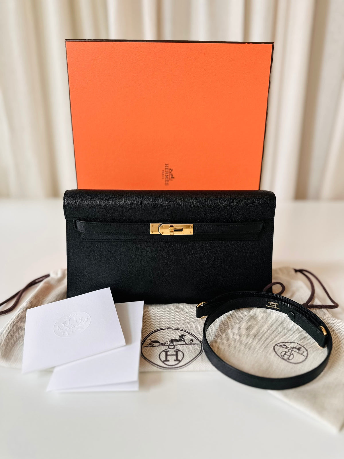 Hermes Kelly Elan Noir