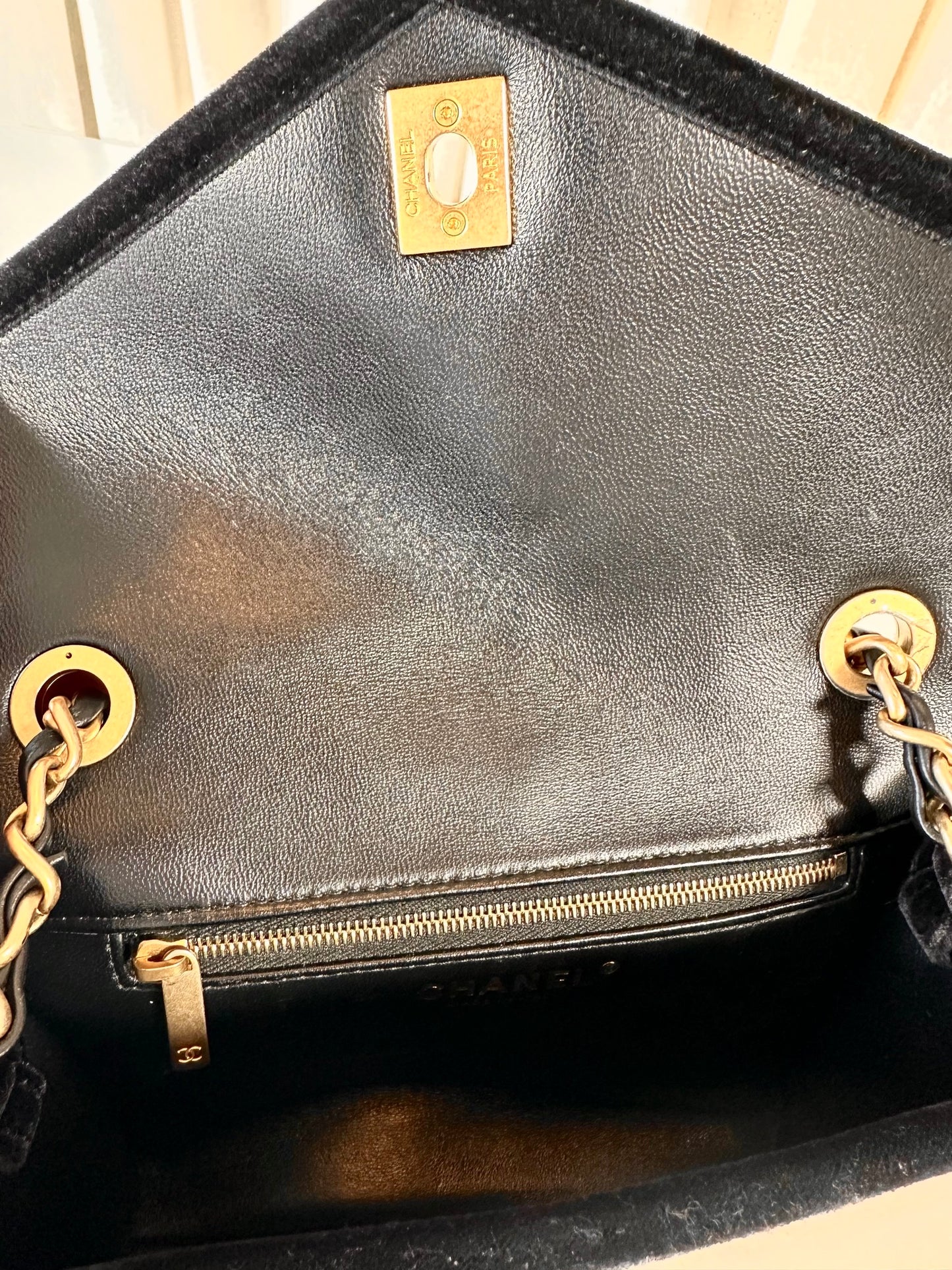 Chanel Small Envelope Flap Bag shearling