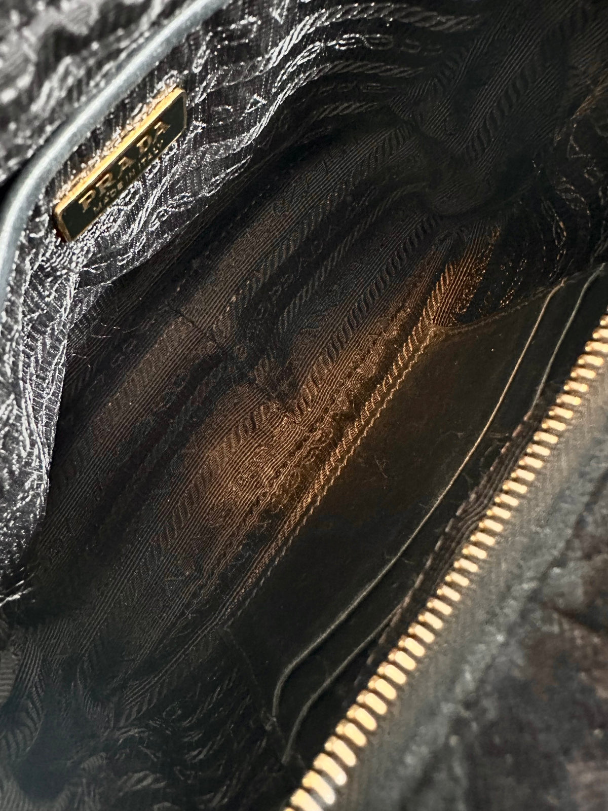 Prada Velvet Crossbody Black