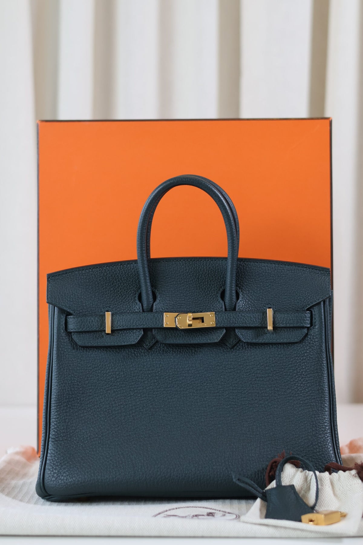 Hermes Birkin 25 Vert Cypres