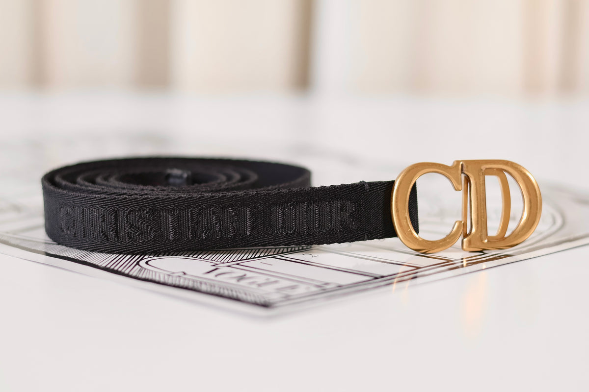 Dior CD Black Belt