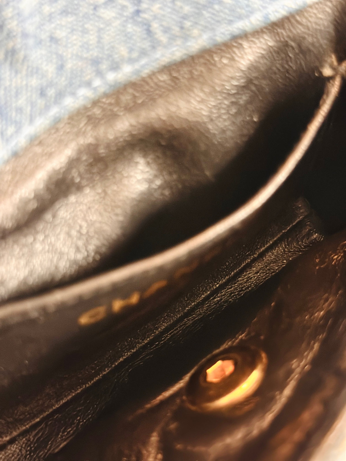 Rare Chanel denim shoulder bag