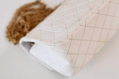 Chanel Reissue 2.55 mini flap bag white