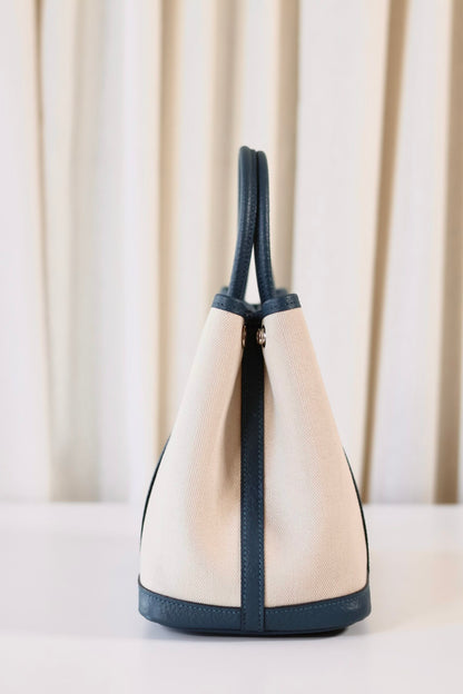 Hermes Garden Party 30 Toile creme / cuir veau