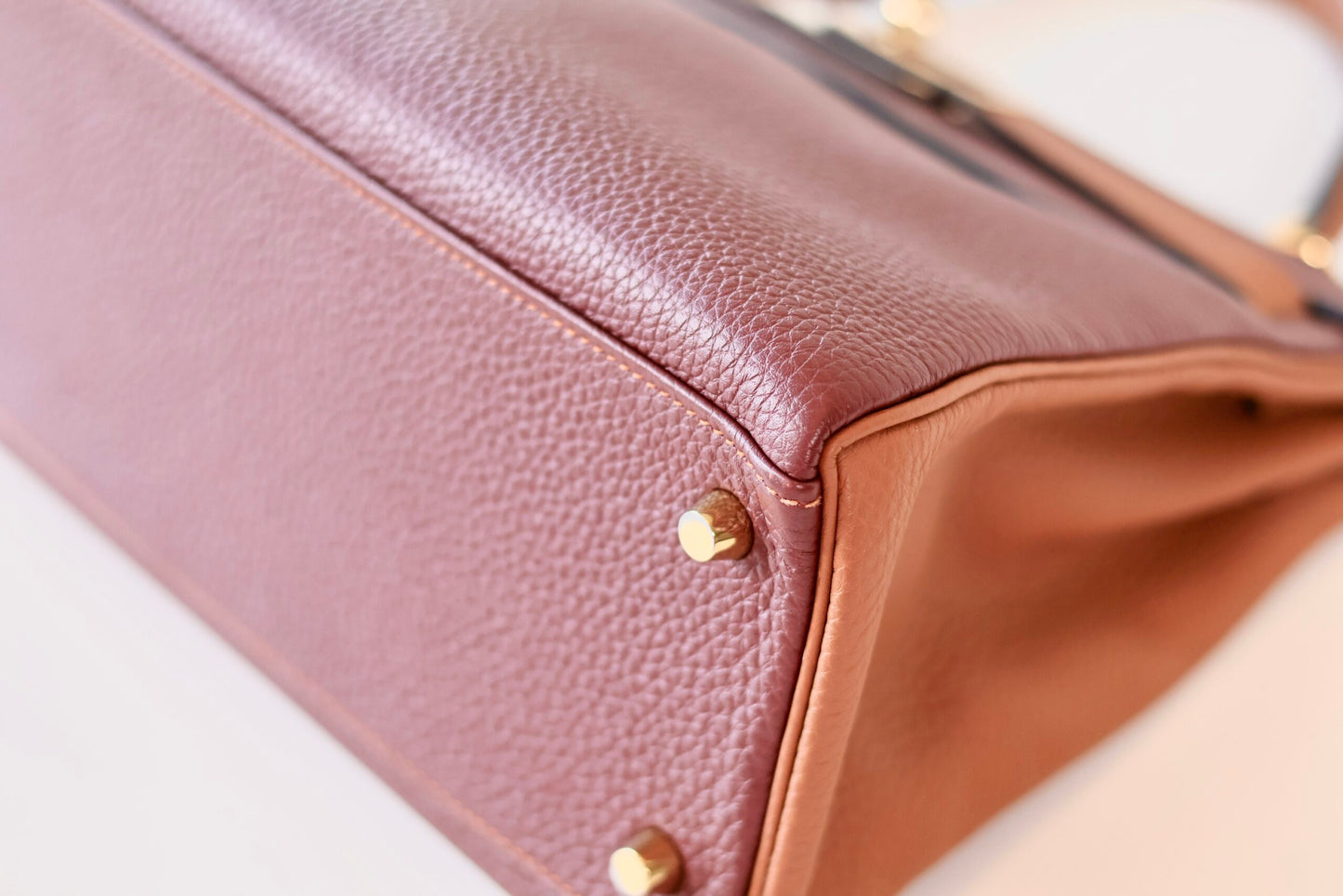 Hermes Kelly 28 Rouge H & Gold