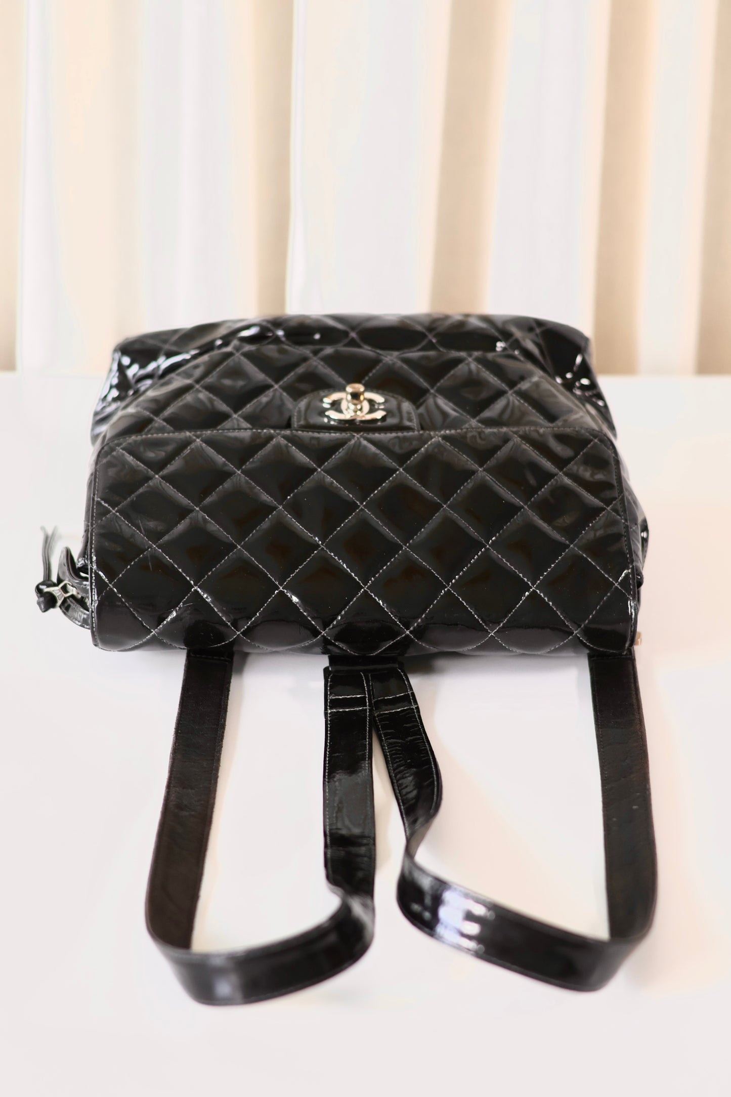 Chanel patent backpack