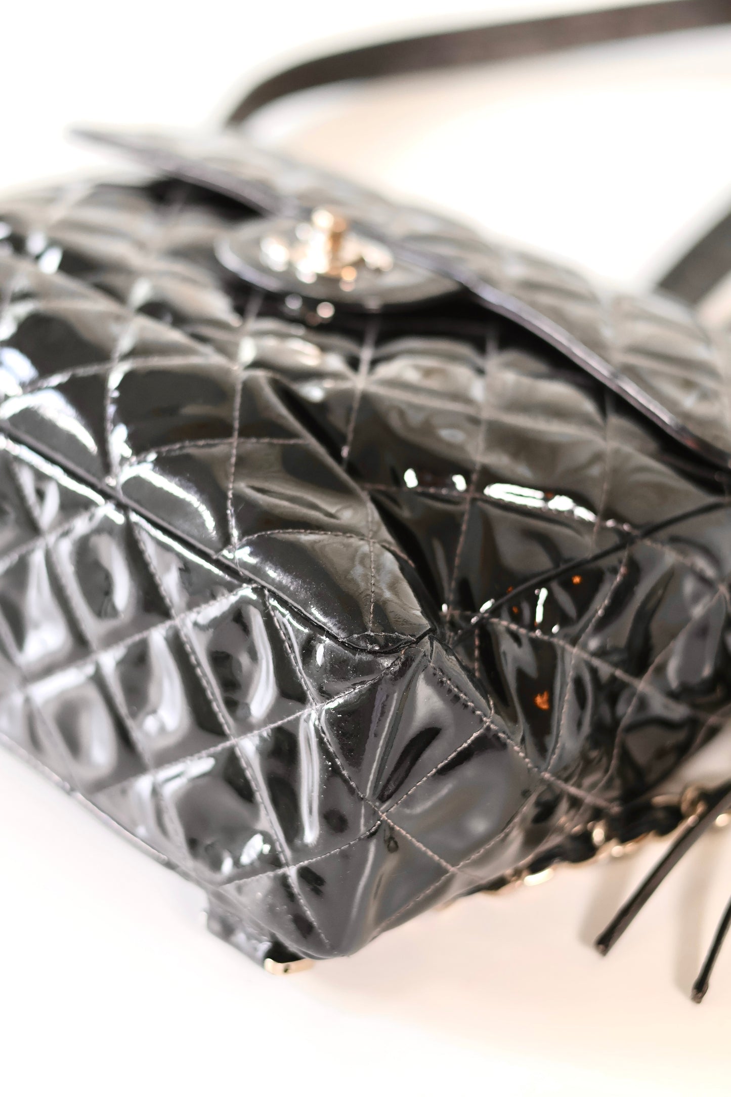 Chanel patent backpack