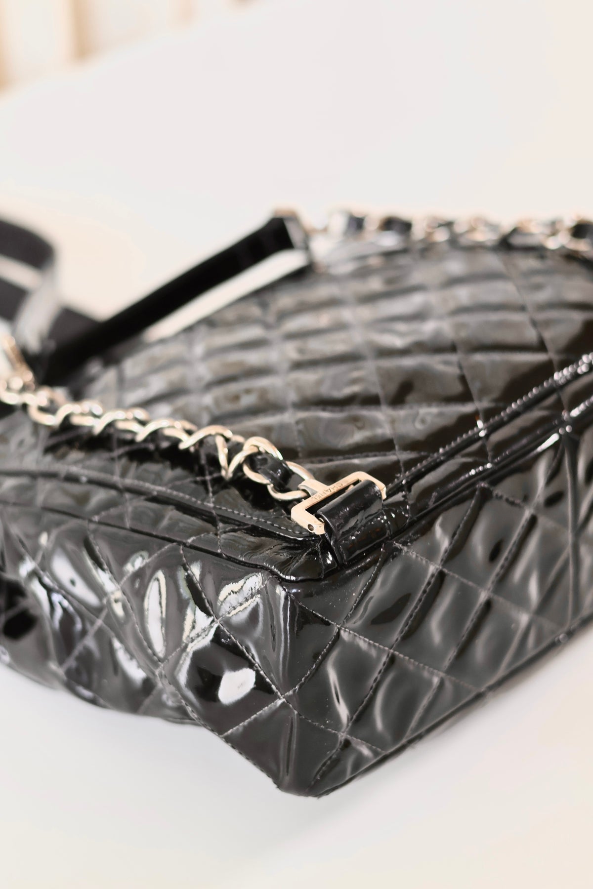 Chanel patent backpack