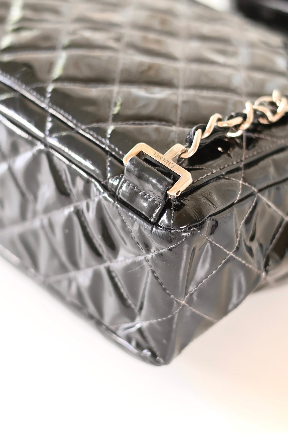 Chanel patent backpack