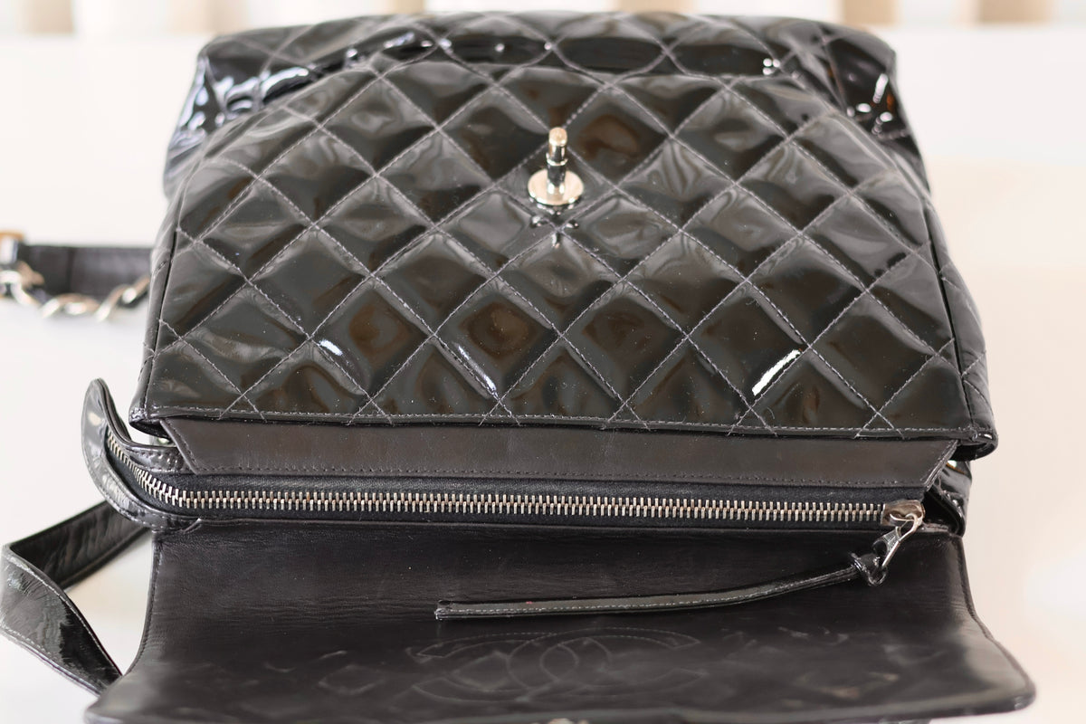 Chanel patent backpack