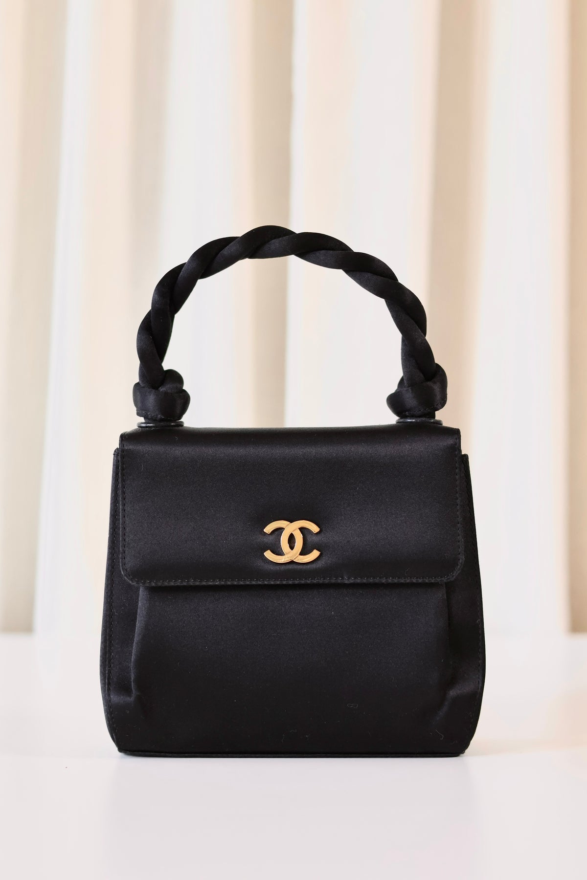 Chanel satin handbag