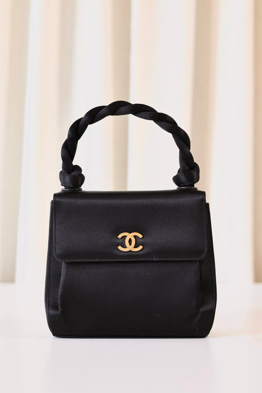 Chanel satin handbag