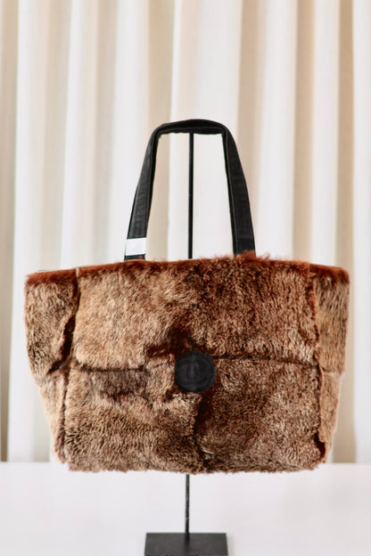 Chanel fur shopper