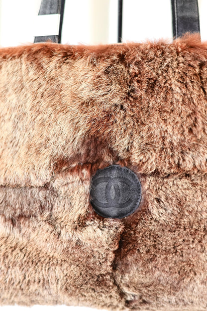 Chanel fur shopper
