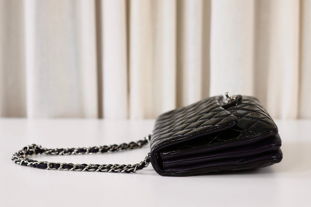 Chanel patent single flap bag