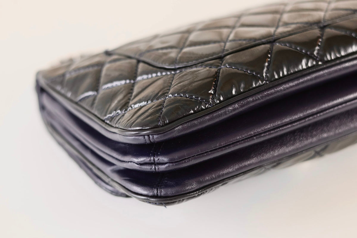Chanel patent single flap bag