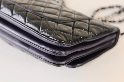 Chanel patent single flap bag