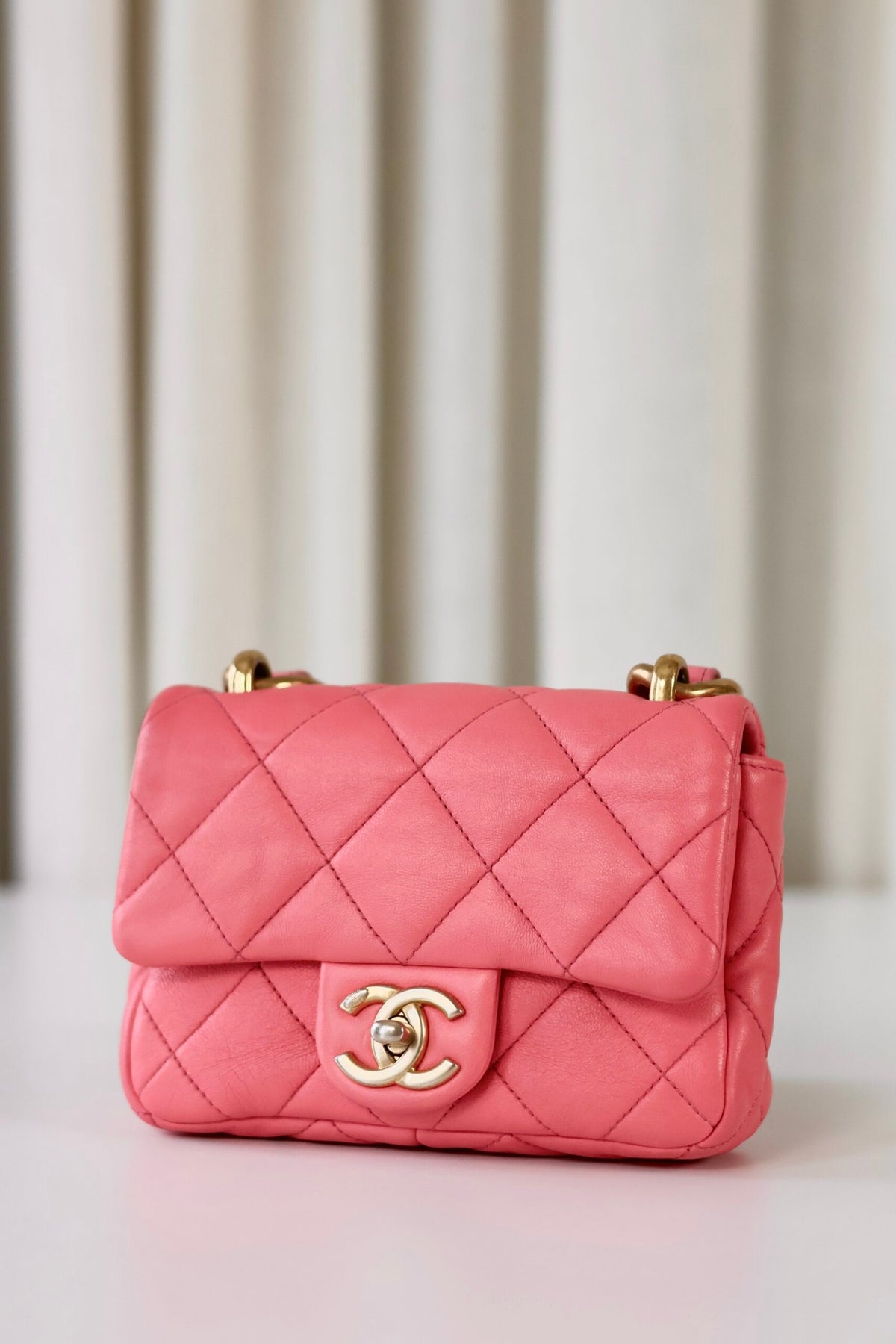 Chanel pink shoulder bag