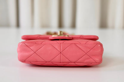 Chanel pink shoulder bag