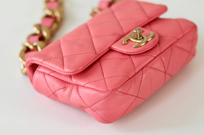 Chanel pink shoulder bag