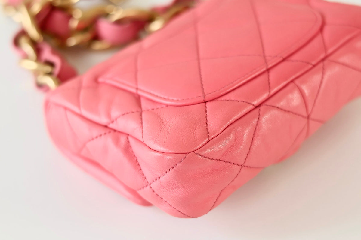 Chanel pink shoulder bag