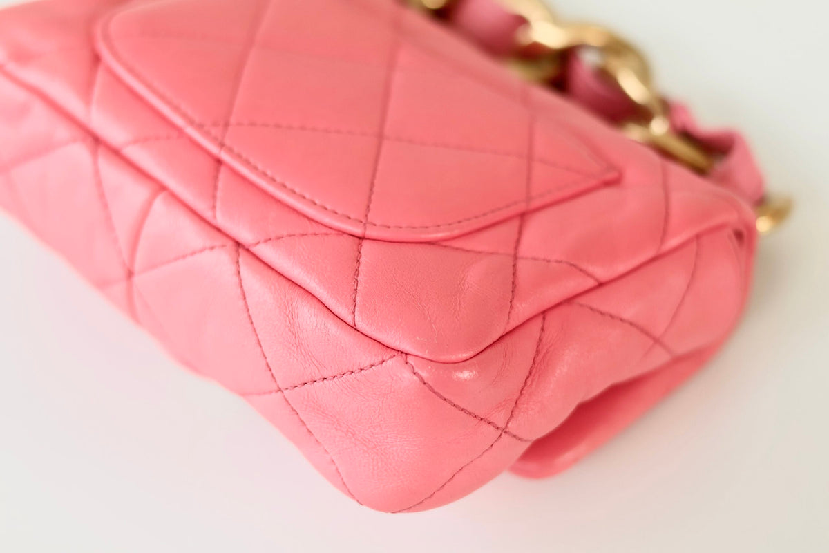 Chanel pink shoulder bag