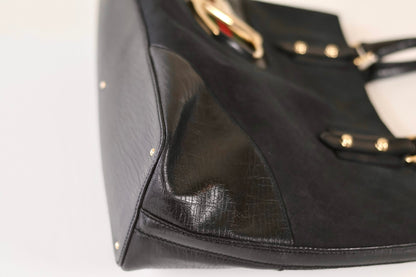 Gucci black horsebit handbag