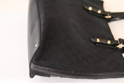 Gucci black horsebit handbag