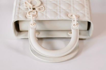 Lady Dior white medium