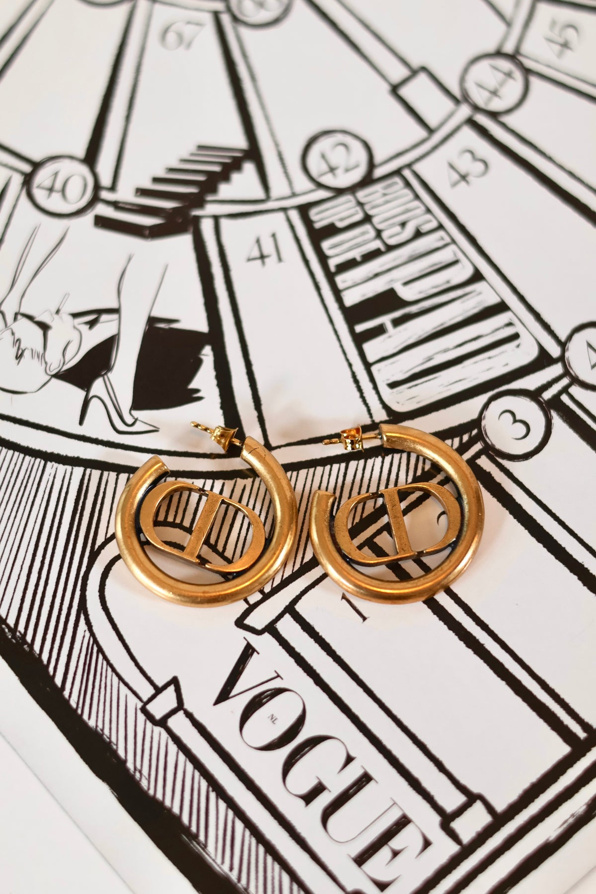 Dior CD Earrings
