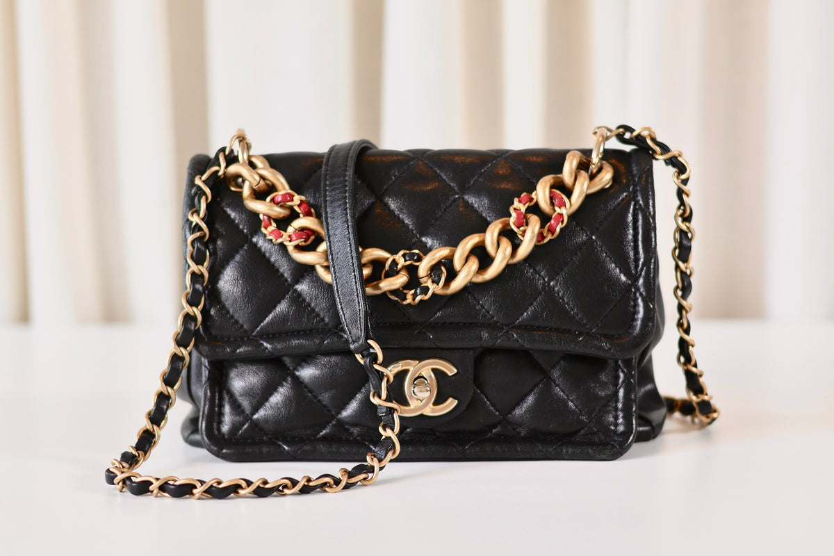Chanel Single Flap Bag Black