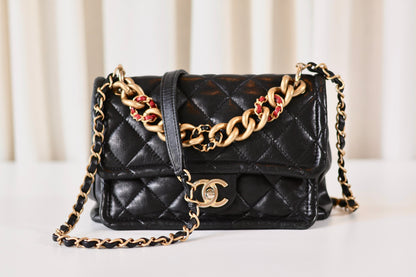 Chanel Single Flap Bag Black