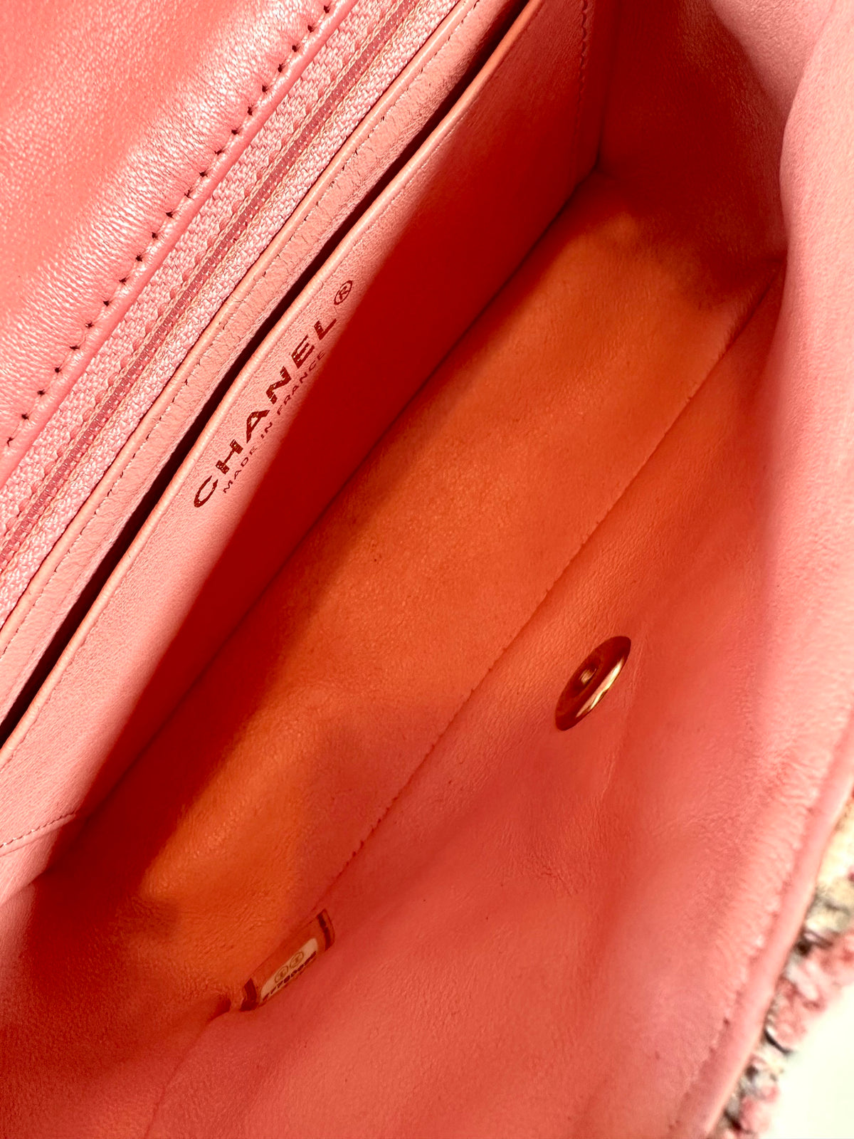 Chanel Tweed Rectangular Pink