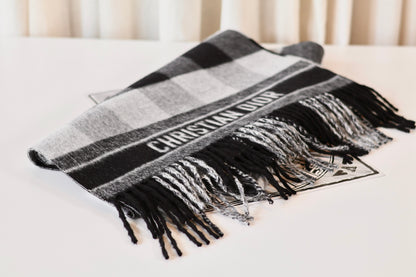 Dior Black & Grey Scarf
