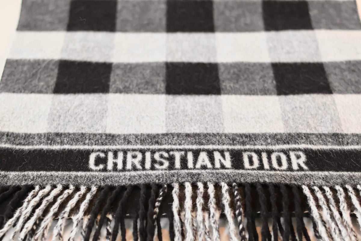 Dior Black & Grey Scarf