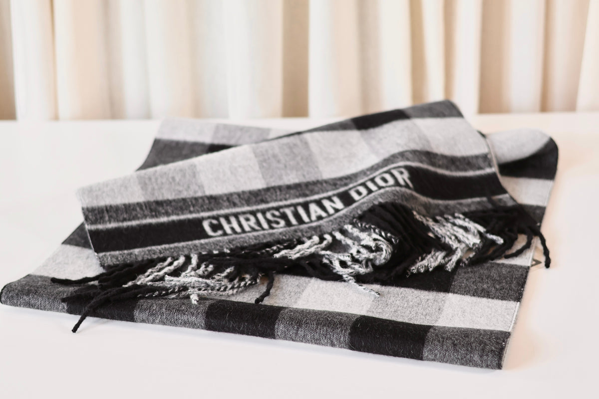Dior Black & Grey Scarf