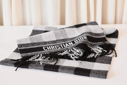 Dior Black & Grey Scarf