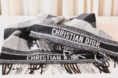 Dior Black & Grey Scarf