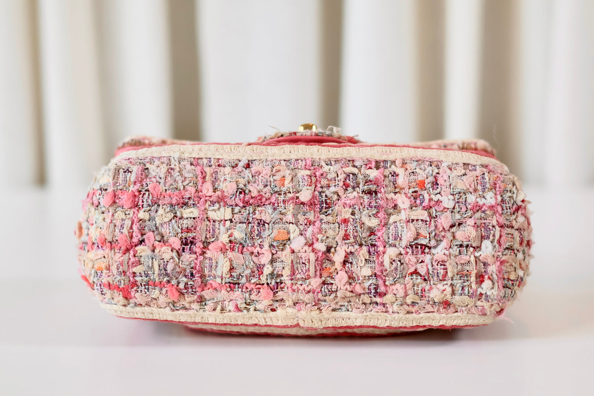 Chanel Tweed Rectangular Pink