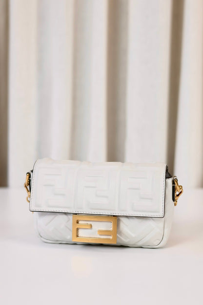 Fendi Baquette mini white