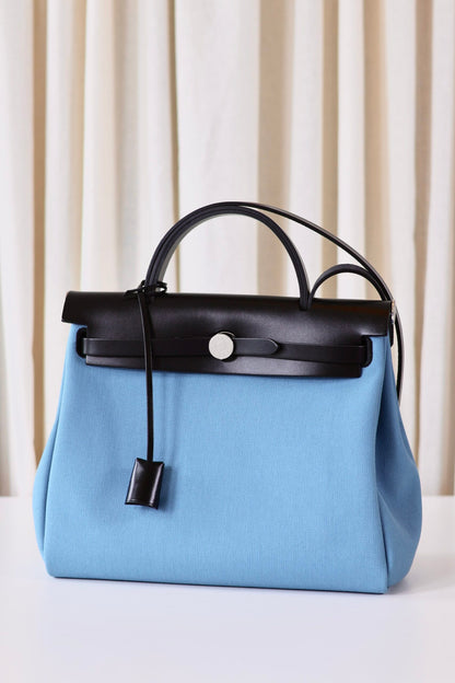 Hermes Herbag 31 New Blue Jean